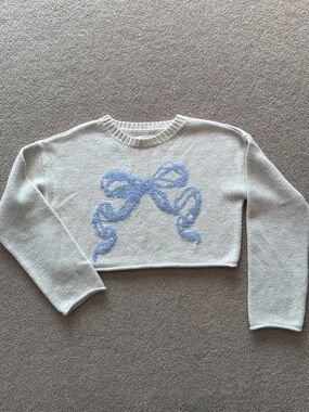 Kimchi Blue Cream Knit Sweater with Subtle Ivory Tone